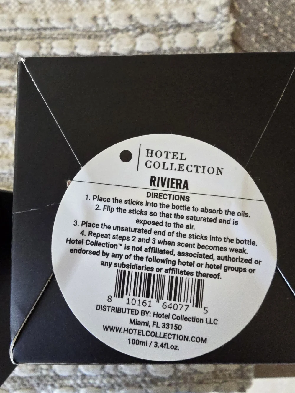 Hotel Collection Black Reed Diffuser
